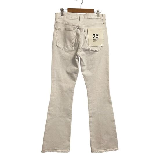 RE/DONE Mid Rise Baby Boot Jeans White Mid-Rise Size 25 NWT - Picture 4 of 6